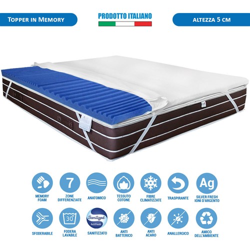 Topper memory foam fresh blu - memory,